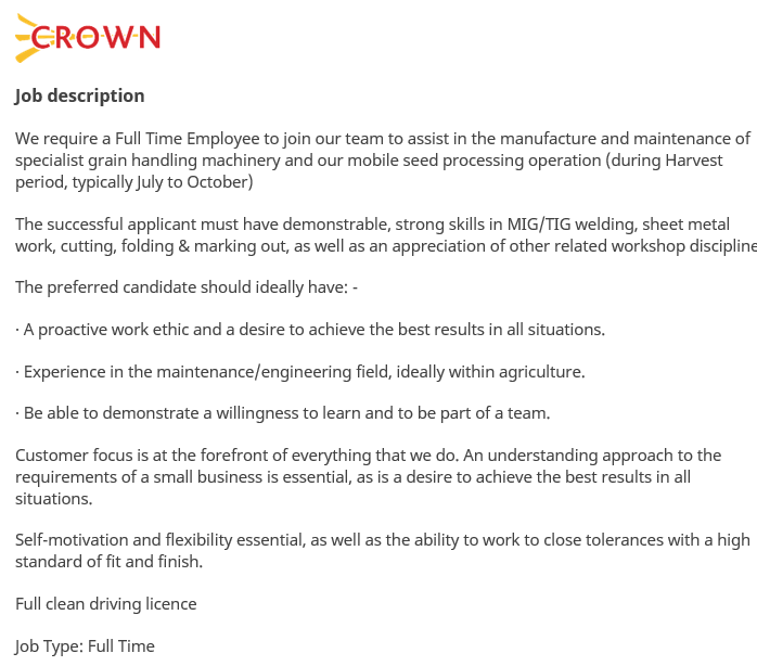 GravitySeparate's tweet photo. We are hiring!  - Saxmundham, Suffolk. https://t.co/YkXhQmGe8z