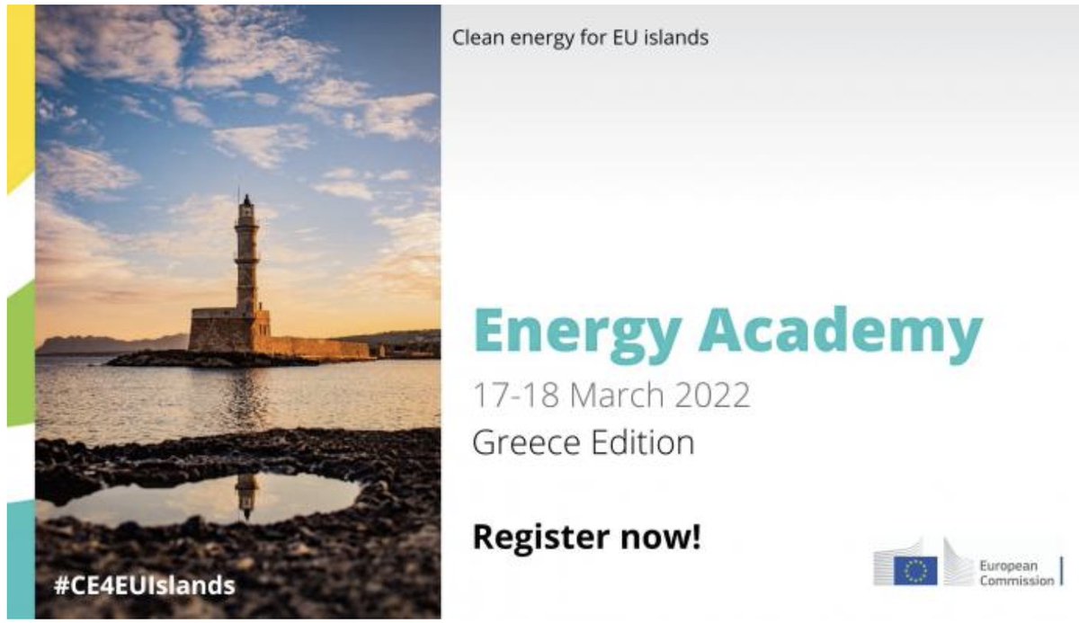 📢 In a bit I will contribute to the Energy Academy workshop with my presentation on “Sustainable desalination &amp; Greek islands - meeting organized by the Clean Energy for EU Islands Secretariat

<a href="/Energy4Europe/">Energy4Europe 🇪🇺</a> <a href="/REScoopEU/">REScoop.eu 🦋 Follow us on Bluesky @rescoop.eu</a> @Aaantoniaaaa

#CE4EUIslands

⤵️
clean-energy-islands.ec.europa.eu/node/991