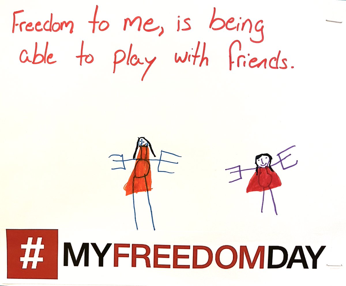 AmbatovyIS's tweet photo. What does freedom mean to you? Students at Ambatovy International School in Madagascar reflect on, create art and share “Freedom to me is..." #MyFreedomDay  #CGCProject #ISSEdu #children #education #humanrights #AmbatovyIsEducation @ISSCommunity @CNNFreedom https://t.co/X9DT4rxWtB