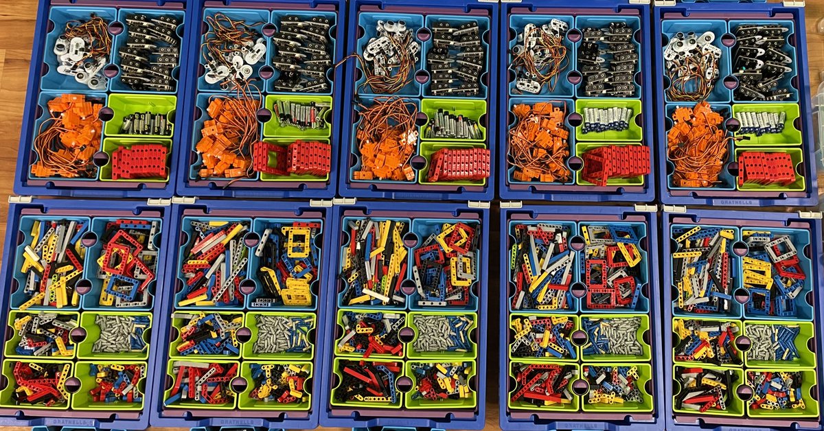 istewartuk's tweet photo. 5 class sets of Microbits, servos, sensors and, of course, Lego ready for the Year 4 engineering unit next week. 

Beautiful.

#StemEd #Microbit #DCSG https://t.co/Ctr5weL8NP