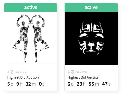 Kathaer's tweet photo. Auctions now on #Tezos #Objkt for my #nftcollections
#Tanzen and #Prosopon
https://t.co/ydEvr6nhX9 https://t.co/Ov8ex28IV8