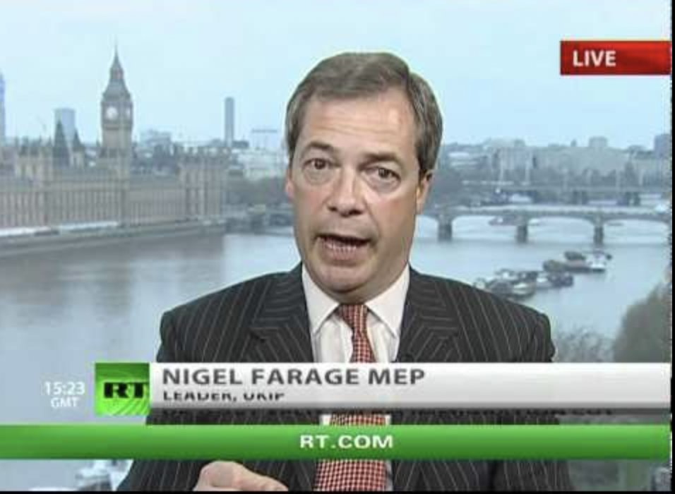 Britain has a Russia problem. And his name is Nigel Farage. Today, Ofcom finally banned RT. 8 long years after Russia illegally invaded Crimea. But this is their man. RT - whose editor described it as a 'weapon' of the Russian state - is what made Farage into who is today. 1/