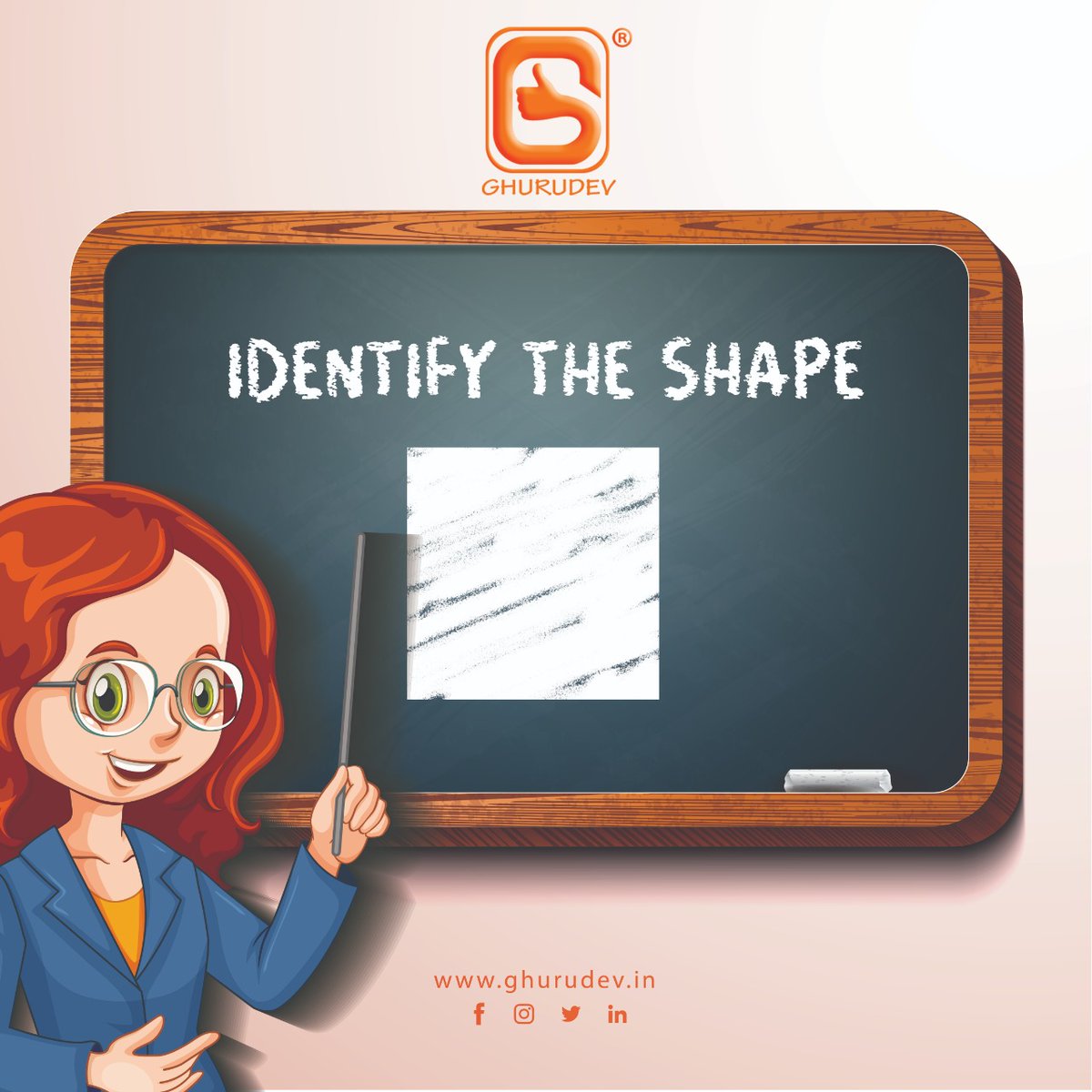GhurudevE's tweet photo. It's just kids time.
.
.
What is the shape you see on the board?
#kidtime #kidsacademy #learningisfunwithus #letsmakelearningeasy #education #ghurudeveducation https://t.co/y6lmow5wVk