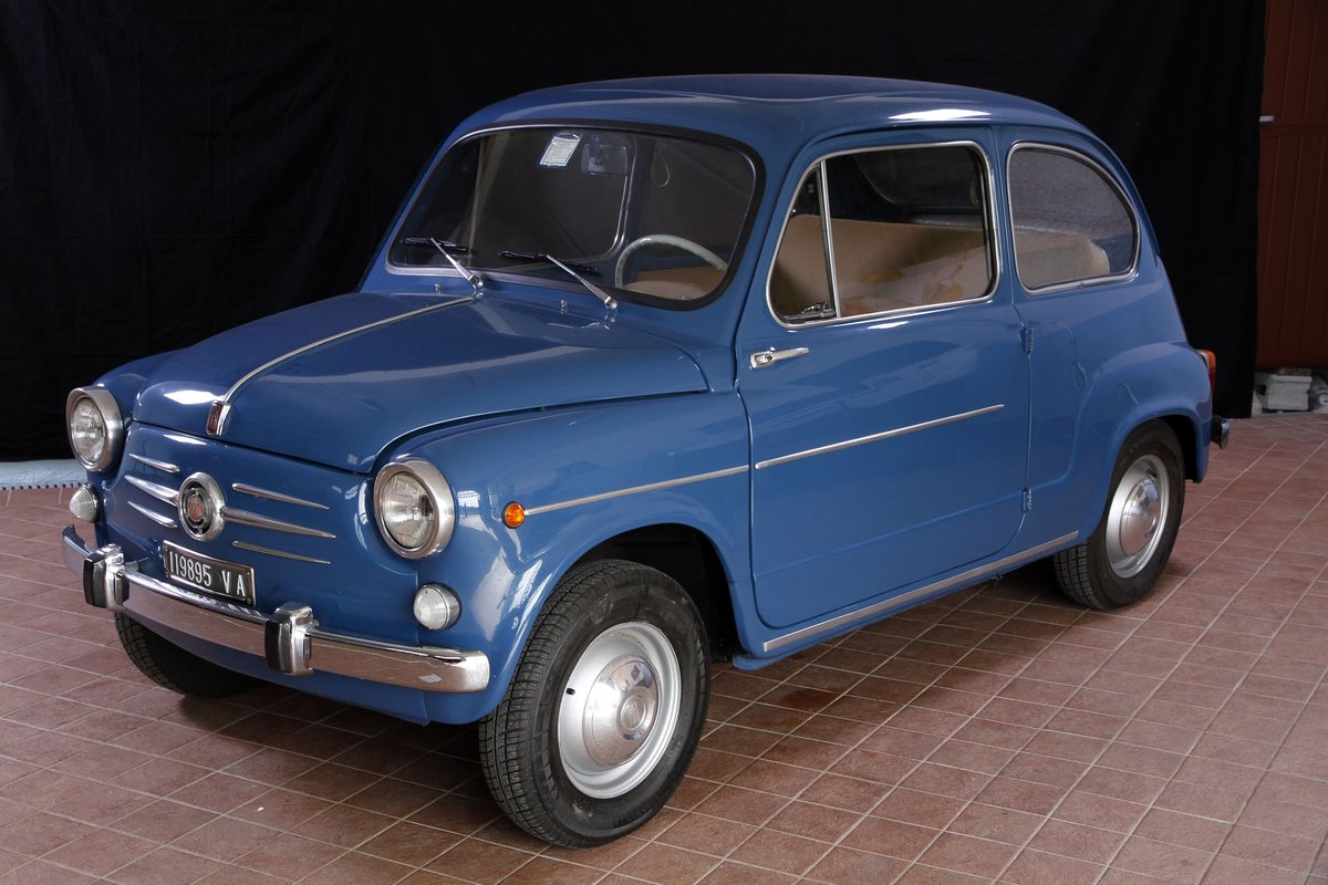 GalvaTrading's tweet photo. Fiat 600 D tipo 100D CHF 10‘500.-
1.Inverkehrsetzung 11.07.63 Fahrgestell Nummer 100D1577209 Motor Nummer 100D0001732473 Fahrleistung 103'086 KM Tachostand 31.5 CV, 767 ccm 
https://t.co/aDmvWBAca4 https://t.co/s1ln2QS1Wh