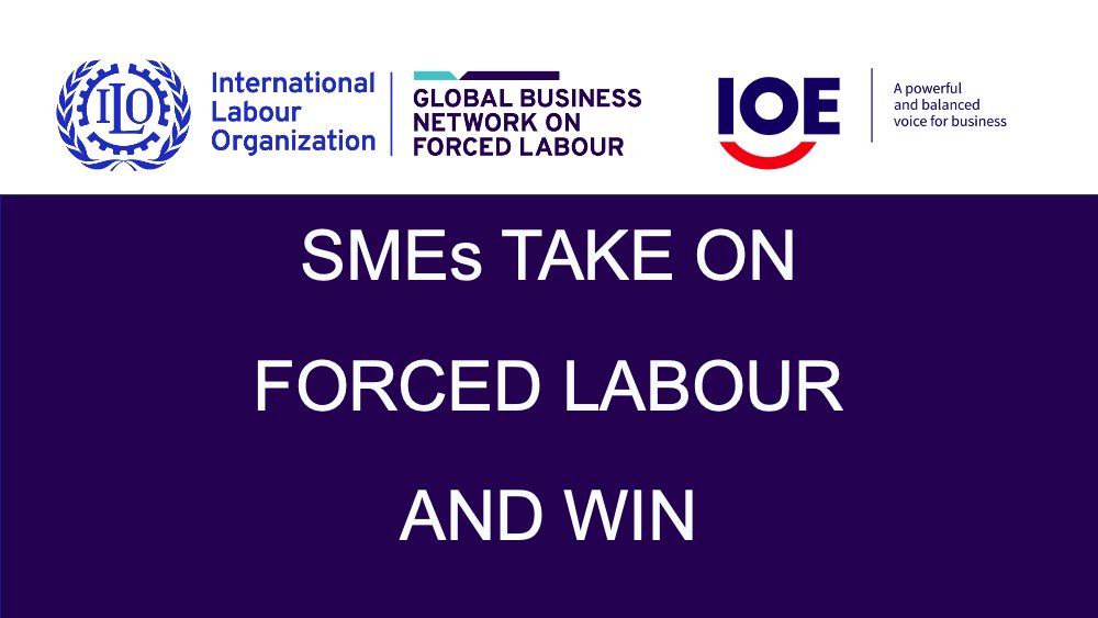 Last week 3 #SMEs successfully taking on #ForcedLabour and #ChildLabour inspired nearly 300 people.

Missed our Digital Conference on SME Action on Forced Labour?

Click here for SME top tips &amp; the recording flbusiness.network/ilo-ioe-digita… 

Let's build a #FutureWithoutForcedLabour