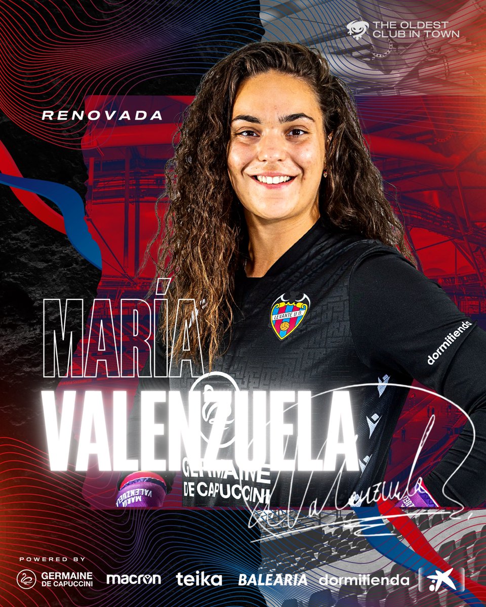 🥊 María Valenzuela (<a href="/marialv55/">María Valenzuela</a>) renueva su contrato con el <a href="/LevanteUD/">Levante UD</a> por dos temporadas

🤝🏽 Todavía nos quedan muchos buenos momentos por vivir juntas, María. ¡Vamos a por ellos 🐸!

ℹ️ 1909.es/Mt28l

#OrgullGranota
