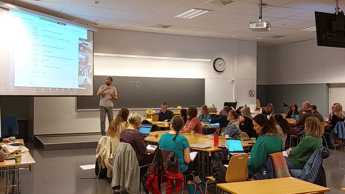 UisUniped's tweet photo. The Basic Course 2021-2022, Meeting#3.
Assessment &amp; Research-based teaching in higher education @kenandklts @pattamawan #universityofstavanger #uis https://t.co/QtwM3kBJuT