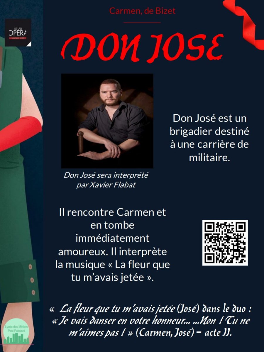 LabOpera's tweet photo. Mais qui est Don José de l'opéra #carmen ? On vous le présente aujourd'hui 😉 Il sera présent à #Courbevoie les 13, 14 et 15 mai 👍👏 #labopera https://t.co/lmmhdMPqhV