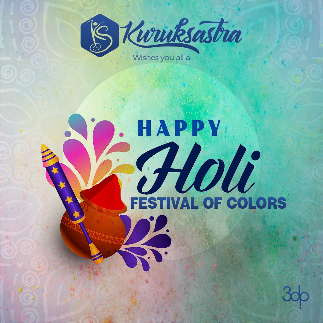 kssastra's tweet photo. Team Kuruksastra wishes you a Happy Holi!🎊🎉

#HappyHoli #kuruksastra #sastrauniversity https://t.co/j1rD6hQTWk