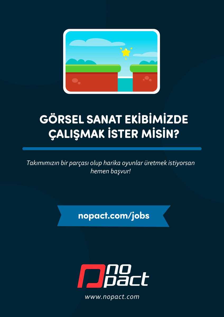 nopact's tweet photo. Sanat takımımız için yeni takım arkadaşları arıyoruz 👩‍🎨 https://t.co/p5FfGwYjqE