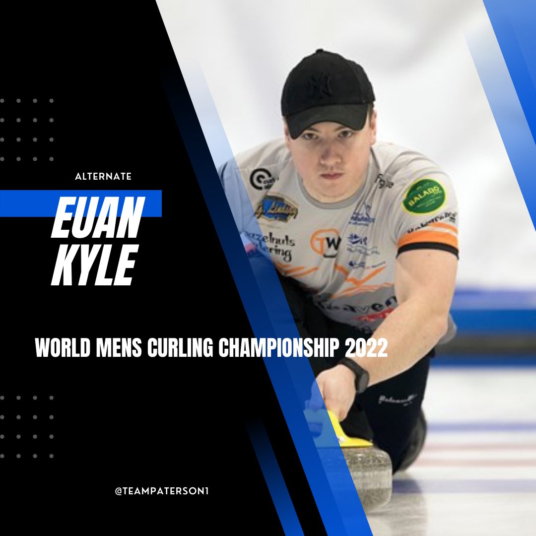 As our preparations continue, we are excited to announce that Euan Kyle will be joining us as our alternate for the World Men’s Curling Championship in Las Vegas. 

Welcome to the team Euan! 🏴󠁧󠁢󠁳󠁣󠁴󠁿

#WMCC2022 #lasvegas #teamscotland