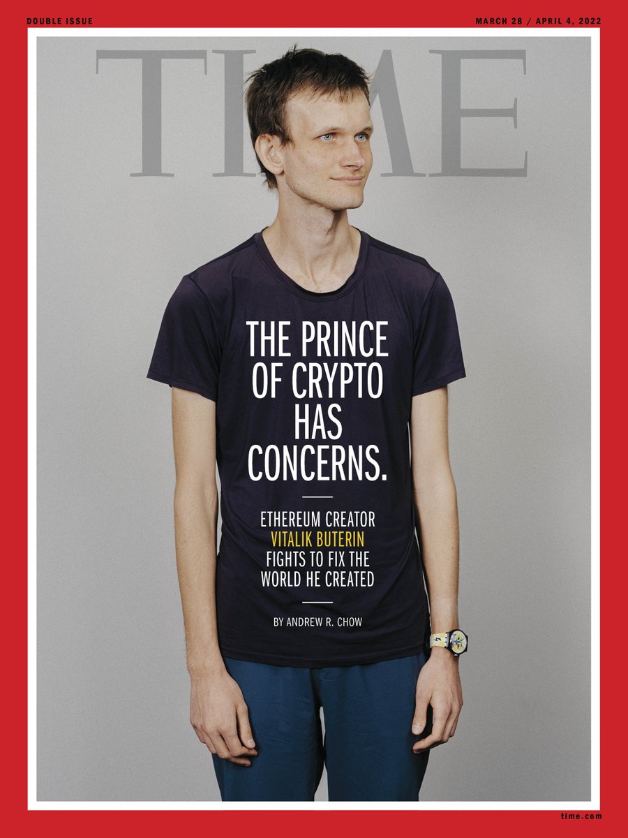 Andrew Chow (@andrewrchow) on Twitter photo Ethereum has changed the world--but not necessarily in ways that its creator, <a href="/VitalikButerin/">vitalik.eth</a>, agrees with. My TIME cover story on one of the most fascinating -- and arguably important -- people on earth: ti.me/3webW8d Ethereum has changed the world--but not necessarily in ways that its creator, <a href="/VitalikButerin/">vitalik.eth</a>, agrees with. My TIME cover story on one of the most fascinating -- and arguably important -- people on earth: ti.me/3webW8d