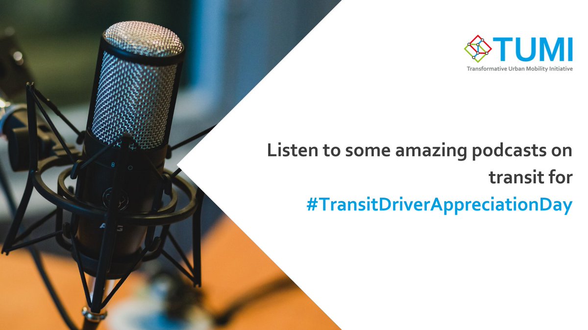 TUMInitiative's tweet photo. 🎙️ On international #TransitDriverAppreciationDay listen to some amazing facts about transit and visit the TUMI Website for thematic podcasts https://t.co/8Dzraovuh5 🚌 #SaveMassTransit #publictransport https://t.co/axfF9s3Yim
