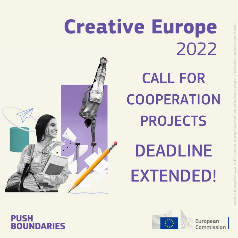 europe_creative's tweet photo. 🗓️ The deadline for co-op projects under the Culture strand of #CreativeEurope has been EXTENDED to 5/05 !

We encourage cultural and creative sector groups to form ties with 🇺🇦 and 🇪🇺 artists and institutions.

👇
