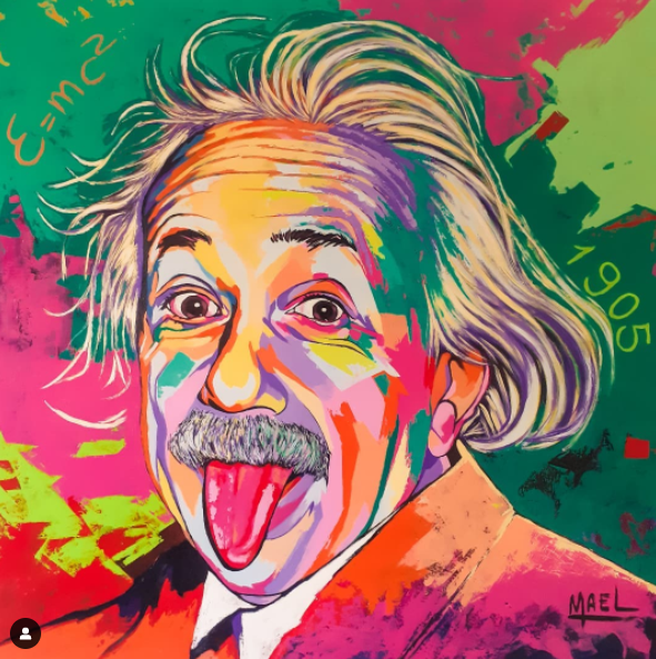AlbertEinstein's tweet image. Fan art Friday! instagram.com/p/CVTtoMTtIsS/