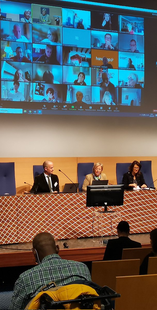 s_cluzel's tweet photo. En ouverture de l'assemblée plénière du Conseil national consultatif des personnes handicapées avec @JBoroy, Président du @CNCPH_fr, pour rappeler les dispositifs mis en oeuvre pour l'accès aux droits des personnes en situation de handicap et les chantiers encore en cours. https://t.co/CiFFMUz7Nw