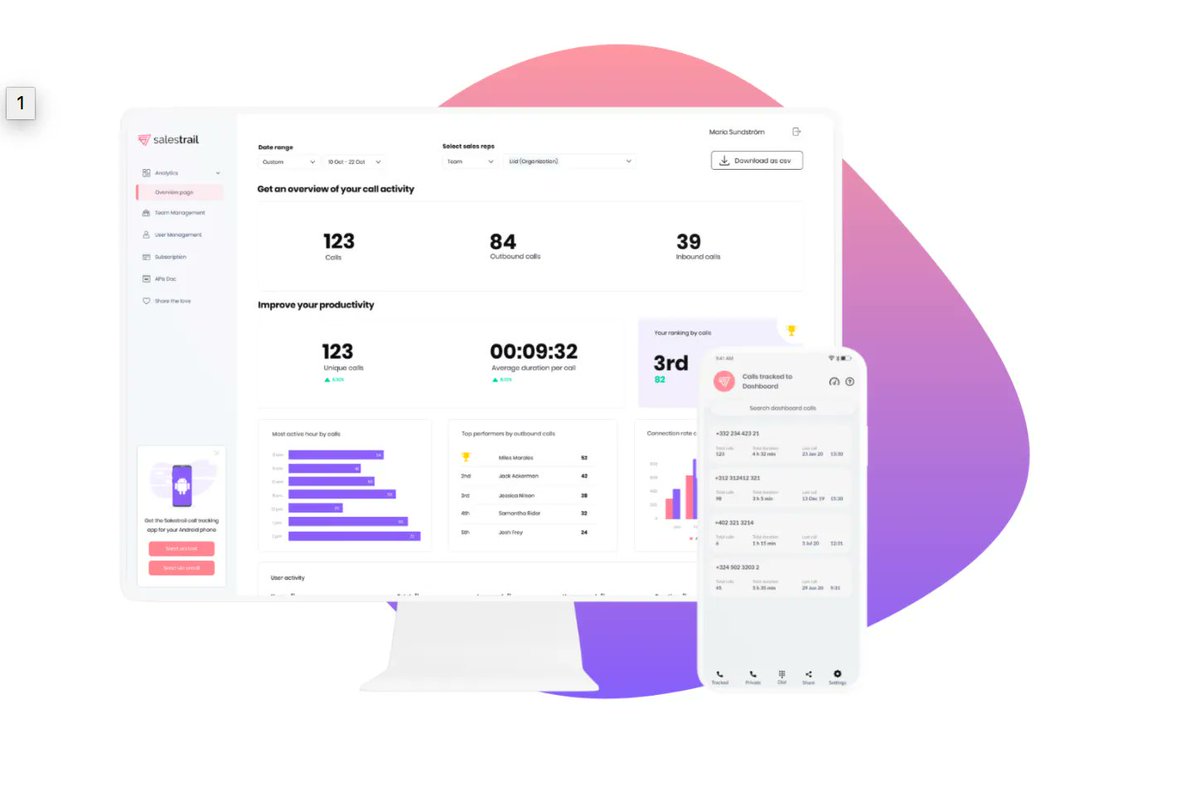 salestrail's tweet photo. Did you know that what makes Salestrail different from other solutions in the market is that you use your regular number, call provider and dial pad for calling. No need to switch to VOIP or CTI. This means great call quality! #callanalytics https://t.co/eyydfA3tYv