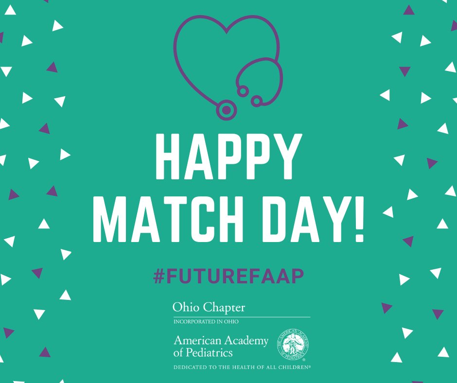 OHPediatricians's tweet photo. Congratulations to all of our recently matched Pediatric Residents and to all other matched med students! Such an important day deserves to be recognized and the Ohio AAP looks forward to working with you!  #FutureFAAP #MatchDay2022 https://t.co/hCKuNm49OT