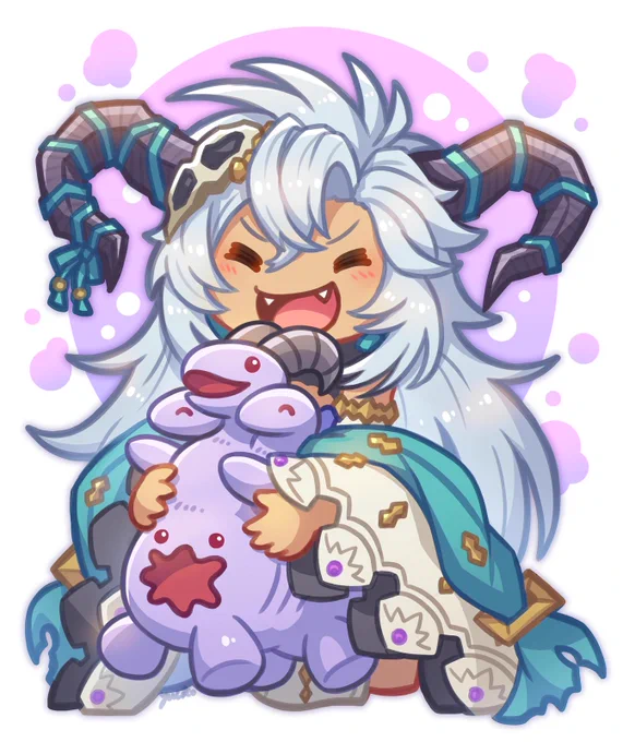 ちっちゃいフェディエルさんとゆるフェディエルさん
#グラブル 