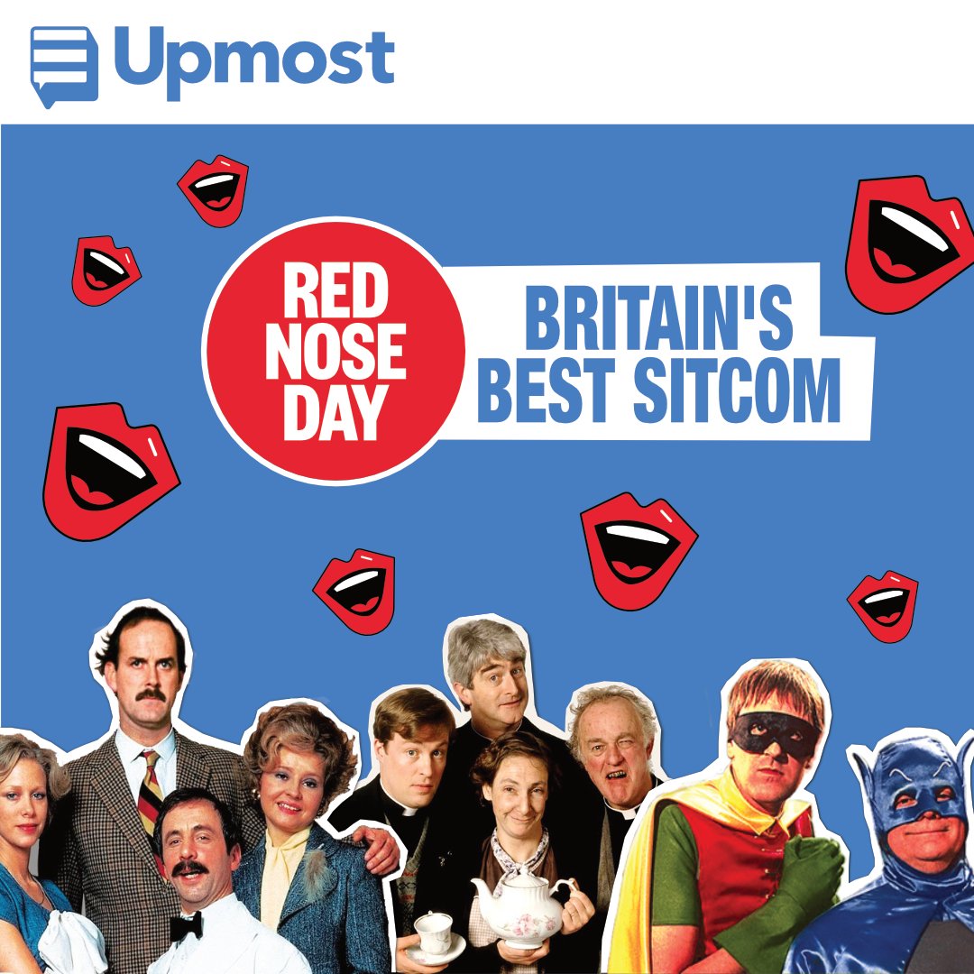 To celebrate #RedNoseDay Upmost has produced a list of the 50 Best British Sitcoms Of All Time, and we want your votes! We're donating £1 to #ComicRelief for each person who casts one or more votes on Upmost. Who made it onto our list - check it out here! tinyurl.com/yc47zmeb