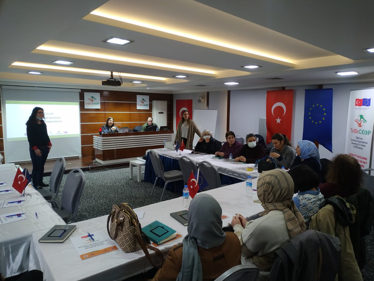 tobecoop's tweet image. İtalyan uzmanımız Katia De Luca ile  son çalıştayımızın konusu Kooperatiflerin Yeni Nesillere Devri ve İdari Değişimler.
The topic of our last workshop is &apos;Generational turnover in existing cooperatives&apos; with expert Katia De Luca.
@DiyalogProjesi @ABBaskanligi @Halieus_