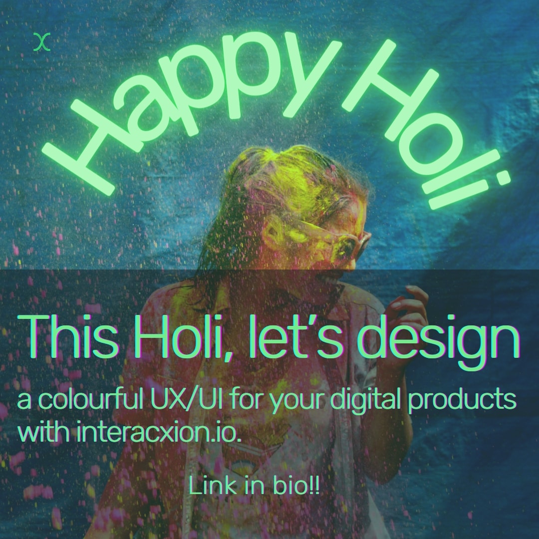 interacxion's tweet photo. Wishing you a happy and prosperous Holi🎨

Join the link in bio!!

#HappyHoli2022 #HappyHoli #Holi #Holi2022 #HoliFestival #holifestivalofcolours #uiuxdesign https://t.co/qFzfPMxBeF