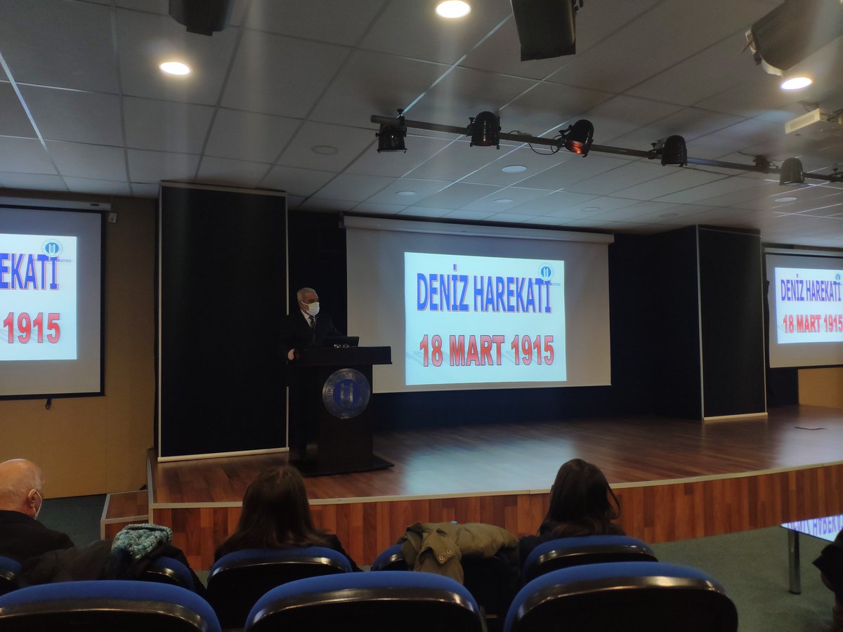 "18 Mart Çanakkale Zaferi" konulu konferansımızı bugün gerçekleştirdik. Konuşmalarından ötürü Dr. Mehmet Kılıç hocamıza ve Mesut Mutlu hocamıza teşekkür ederiz.