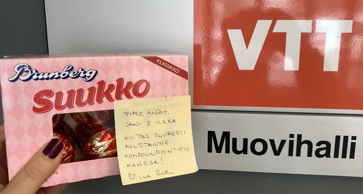 Tänään on hyvä päivä kiittää työkavereita 😘 &amp; ☕️ &amp; 👨🏼‍🔬👨🏻‍🔧 #VTTpeople #muovi #PolymerPilot #työhyvinvointi <a href="/VTTFinland/">VTT</a>