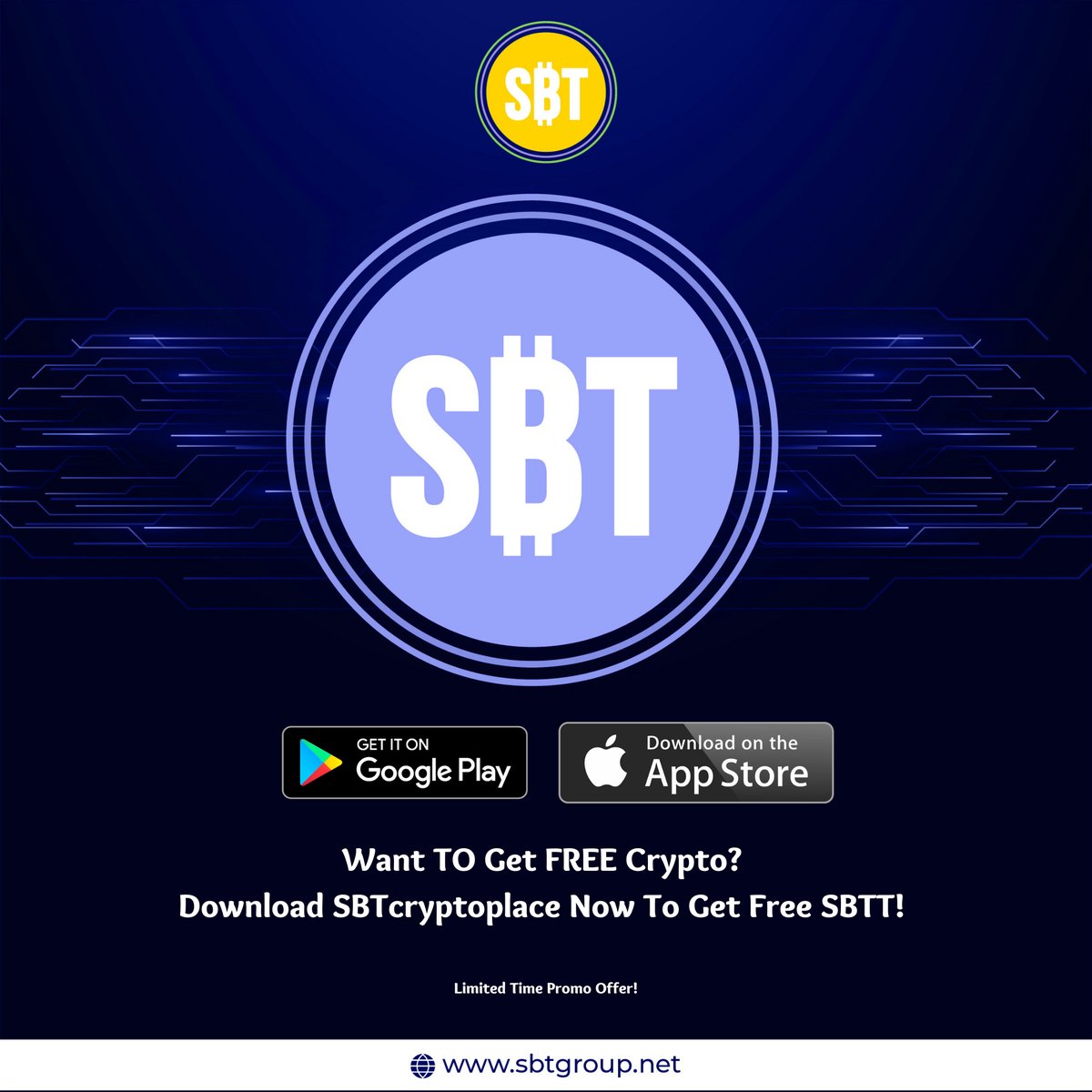 SbttApp's tweet photo. Wherever you are, whenever you need to buy or swap your favorite vetted crypto #sbtcryptoplace is the place!

DOWNLOAD OUR APP TODAY AND GET 10 MILLION #SBTT BONUS WHEN YOU FIRST SIGN IN :

APP STORE:
https://t.co/WR0y4okOEZ

GOOGLEPLAY:
https://t.co/06IDBT5aRR https://t.co/pKgAe7bck0