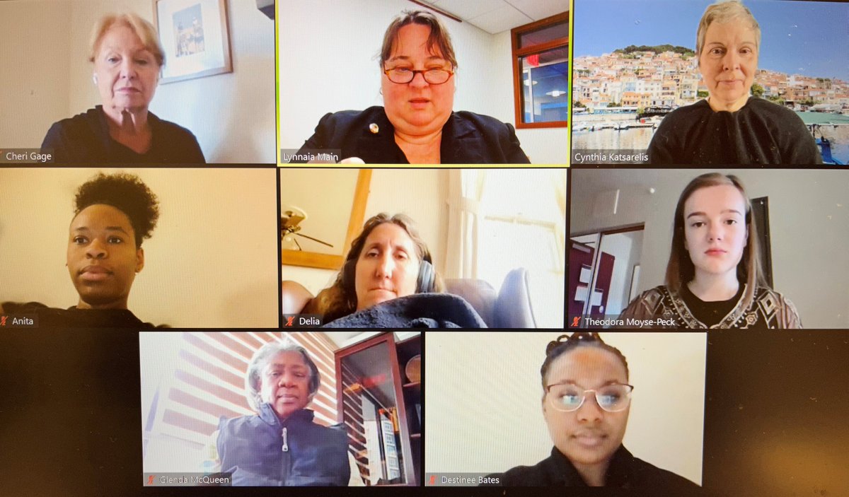 EpiscopalUN's tweet photo. #ThursdaysInBlack: Do we look serious? That's because we are. The @iamepiscopalian #CSW66 Presiding Bishop's delegation joins @ecumenicalwomen, the @Oikoumene &amp; faith-based partners in calling for an end to #Gender-based #Violence #gbv. #EWCSW #WCC #EpiscopalUN #EpiscopalCSW https://t.co/jvFsj4s7GV