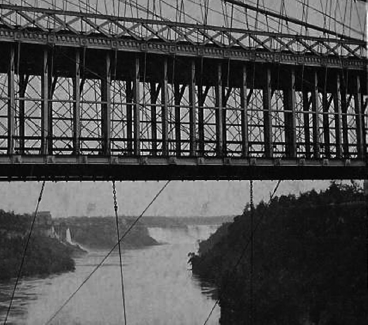 English__Bridge's tweet photo. 18 Mar 1855 world’s 1st working railway suspension bridge officially opened. John A. Roebling’s #NiagaraFalls Railway Suspension Bridge was considered an engineering marvel at the time https://t.co/Wor9IgWuj9 https://t.co/02YpGLgpup https://t.co/kovMOiYCHJ - @ASCETweets