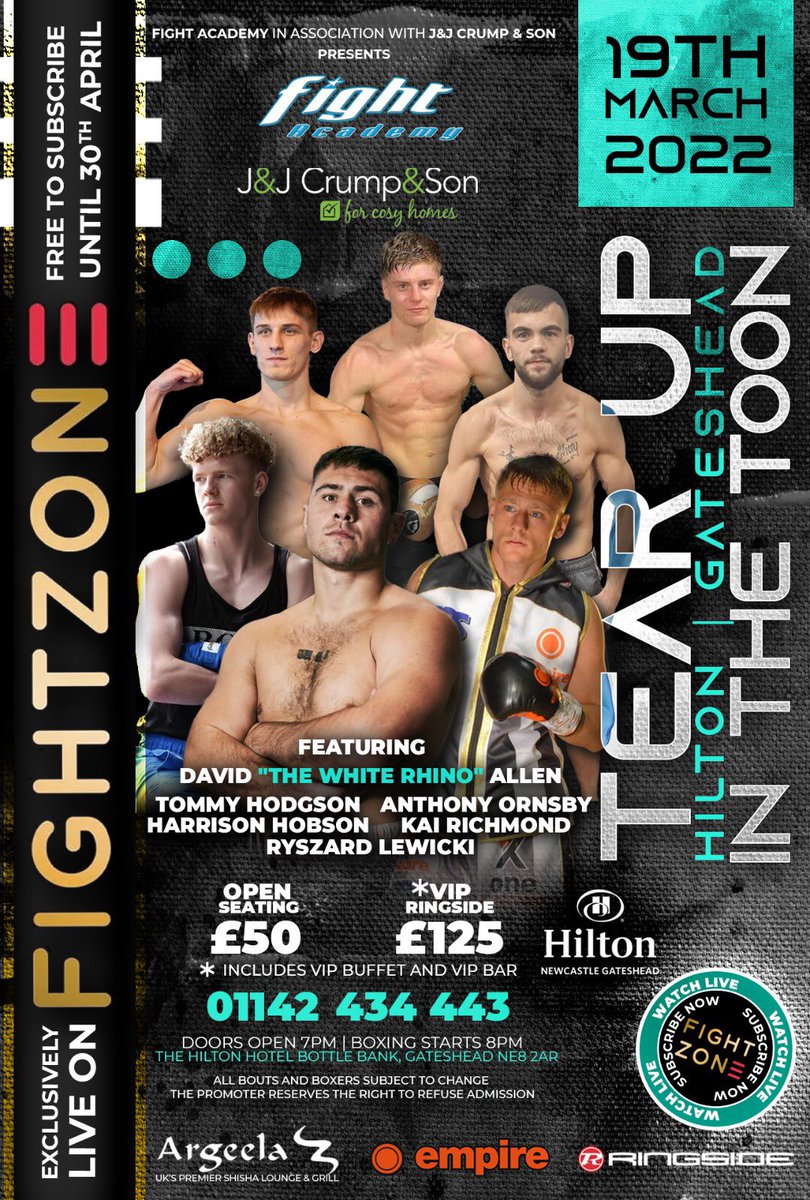 🥊👀👉 ‘I WILL BOX FOR WORLD TITLES’ - Dave Allen chats to.@fightzonetv’s .@stevelillis ahead of tomorrow’s Newcastle show - watch the interview (incl .@HitmanHodgson) here: dennishobson.co.uk #boxing .@Glenn_McCrory .@asifvali .@Boxing_UK_ .@britishboxers .@IntuBoxing