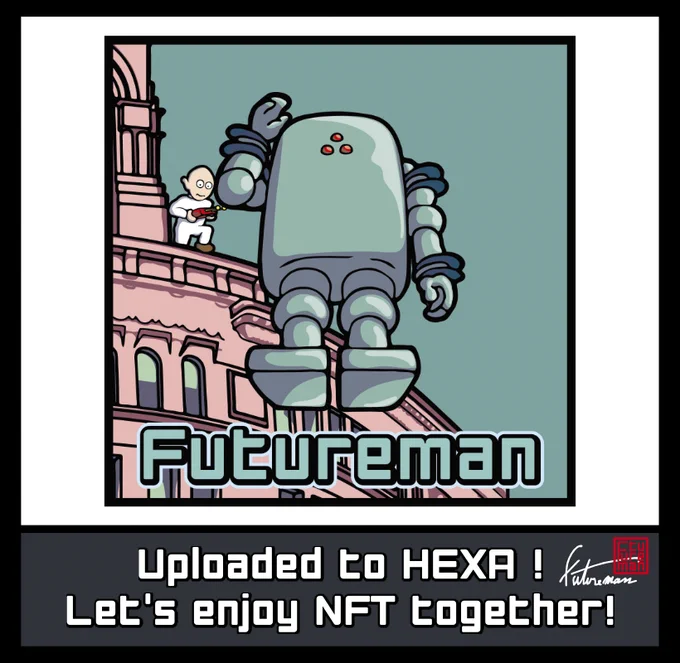 時計台 #06 のNFT  をアップいたしました～～～!!
★↓こちらをチェック↓★
https://t.co/grVkXSeQxb 

@HEXANFT #HEXANFT #futureman #nft 