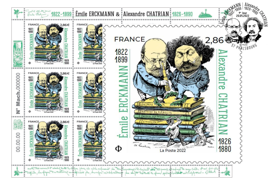 ActuaLitte's tweet photo. Émile Erckmann et Alexandre Chatrian consacrés par un nouveau timbre https://t.co/iWhyUhbUB4
@GroupeLaPoste @EditionsdelAube
#Timbre #Vielitteraire #auteur #ErckmannChatrian https://t.co/RfNc2Weqo9