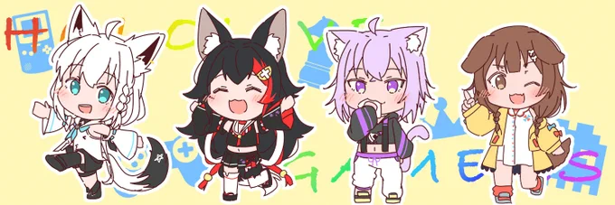 ホロライブゲーマーズ🎮
#絵フブキ #みおーん絵 #絵かゆ #できたてころね 