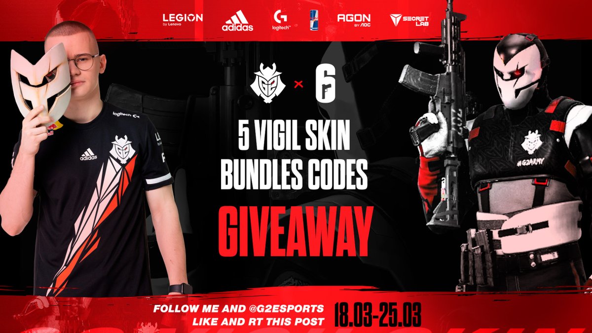 Prano (@pranor6) on Twitter photo To celebrate becoming the new G2 Captain I'm giving away 5 Vigil Bundles! 🔥
Steps to enter:
☑️ Follow me and <a href="/G2esports/">G2 Esports</a>
🔁Retweet this post
Good luck! To celebrate becoming the new G2 Captain I'm giving away 5 Vigil Bundles! 🔥
Steps to enter:
☑️ Follow me and <a href="/G2esports/">G2 Esports</a>
🔁Retweet this post
Good luck!