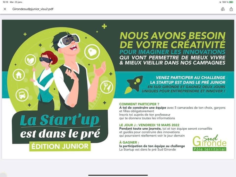 11 #campusconnecté engages  en France, 3 lycées,130 communes,par un territoire fédérateur,le #sudgironde,bravo aux élus, entrepreneurs,enseignants et techniciens pour imaginer des solutions pour bien vivre et bien vieillir en ruralité <a href="/SUDLP_concours/">Startup dans le pré</a> <a href="/LareoleMaville/">La Réole ma Ville</a> <a href="/alainrousset/">laquitainecestvous</a>