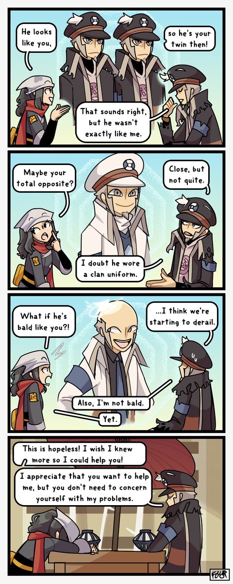 [Pokemon / pkmn] Resemblance ▲
Ingo tries to remember a similar person.
#Pokemon #PokemonLEGENDS #PokemonLegendsArceus #nobori #comic #submas #ノボリ 