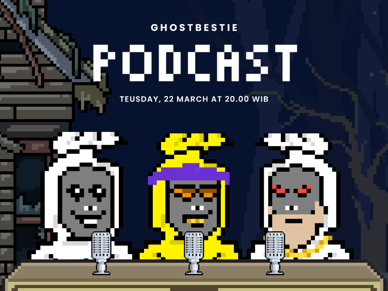 ghostbestienft's tweet photo. This is what we are waiting for! The time has come!
Ghostbestie podcast will be launched soon. And the episode 1 will be LIVE on 22 March at 20.00 WIB ( 1PM UTC )

Our guest star in this episode will be  @Ann_syndicate , the artist behind @Vanguards_SOL https://t.co/FDvpYPugKs