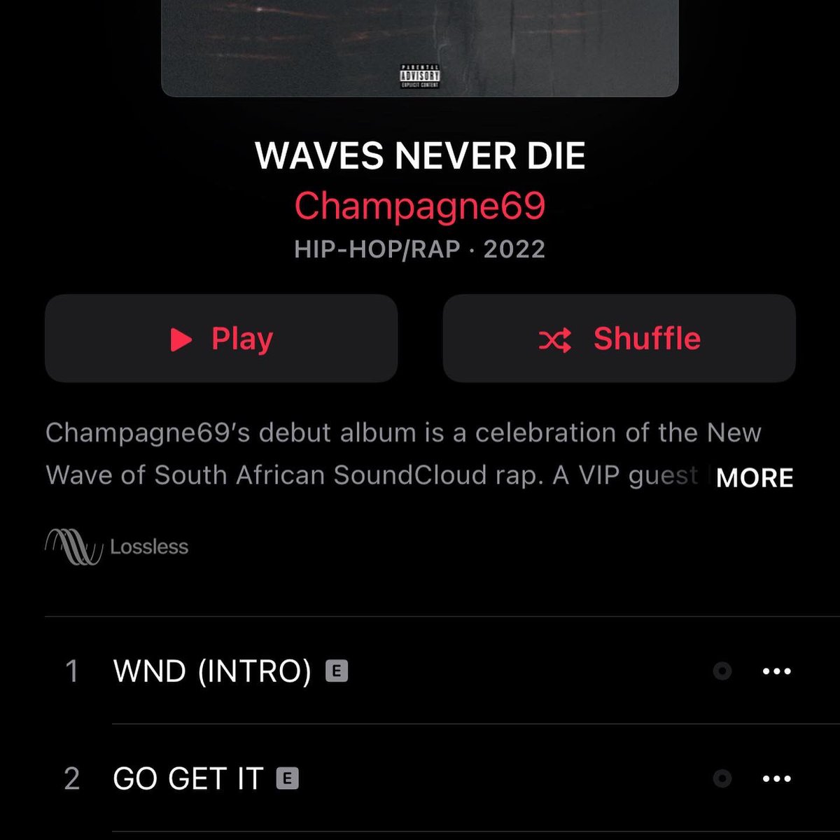 WAVES NEVER DIE 🌊 
CHAMPAGNE69 DEBUT ALBUM OUT NOW. GO GET IT.

ALBUM PRODUCED &amp; EXECUTIVELY PRODUCED BY ME
MIXED BY ME
MASTERED BY ME &amp; <a href="/DJDdoubleD/">DJ D Double D</a> 

YOU KNOW WHAT THAT MEANS.
WE GOT A QUALITY, COHESIVE AND REFINED BODY OF WORK OUT. 3 YEARS IN THE MAKING AND ITS FINALLY OUT! 🔥