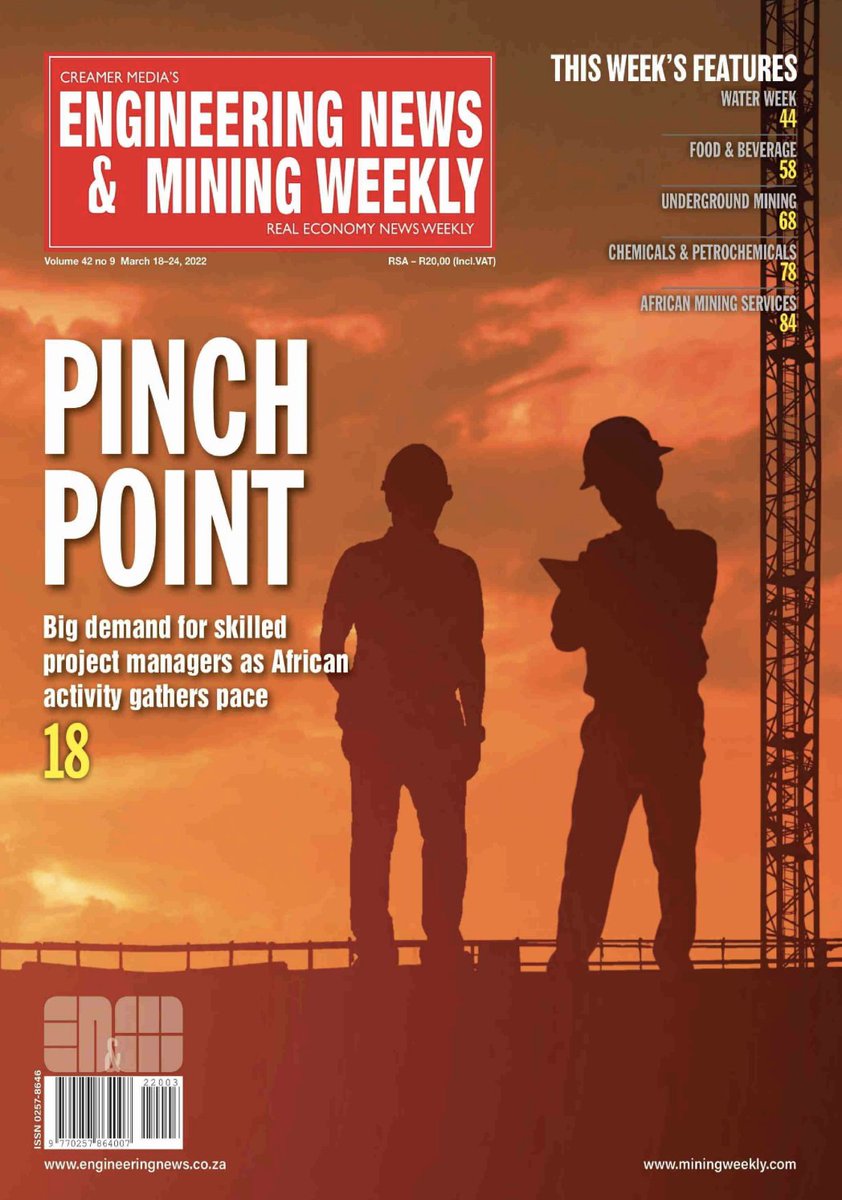 PMI_Africa's tweet photo. This week’s @EngNewsZA cover story throws the spotlight on the demand for skilled project managers.

@PMI_Africa’s Business Development Lead, @GeorgeAsamani speaks on the need to improve the quality of education, amid the continent’s high unemployment rate. https://t.co/tvPoRwoi6v