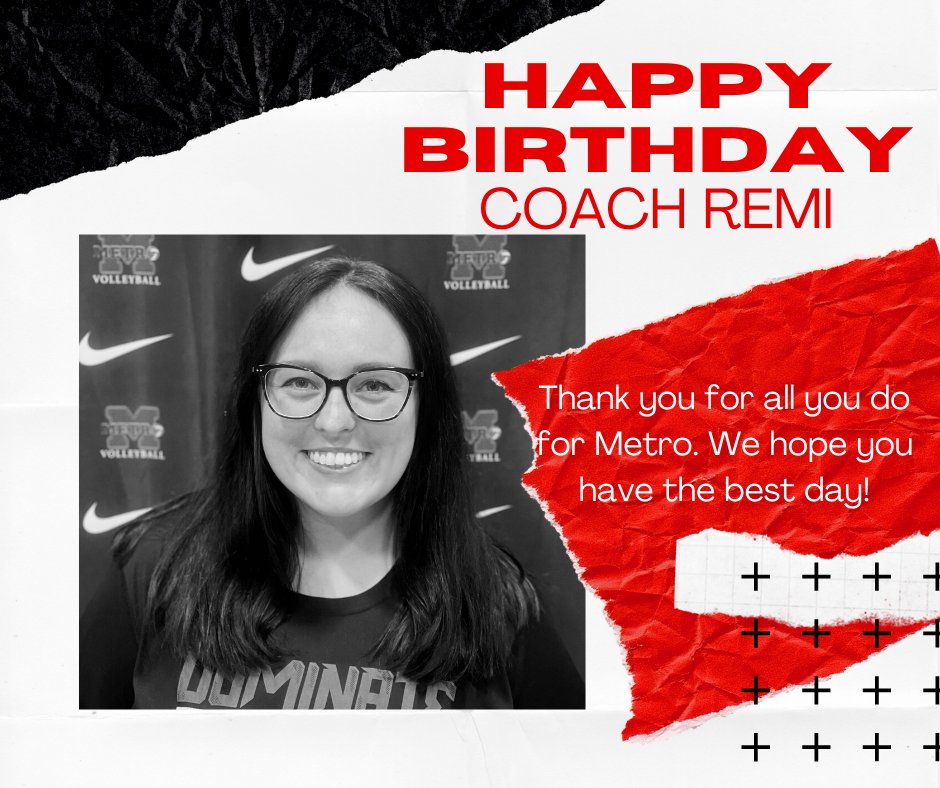 Happy Birthday, Coach Remi!🎊 We hope you have the best day. Metro is so lucky to have you! #metrobirthdays #metrocoachesarethebest #happybirthday #metrostrong