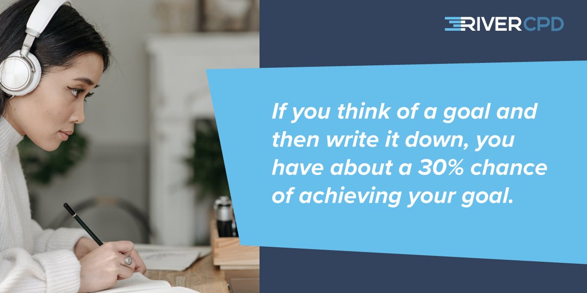 Have you got those goals in writing? 

Set your learning goals and track your progress on RiverCPD 

#cpd #goalsetting