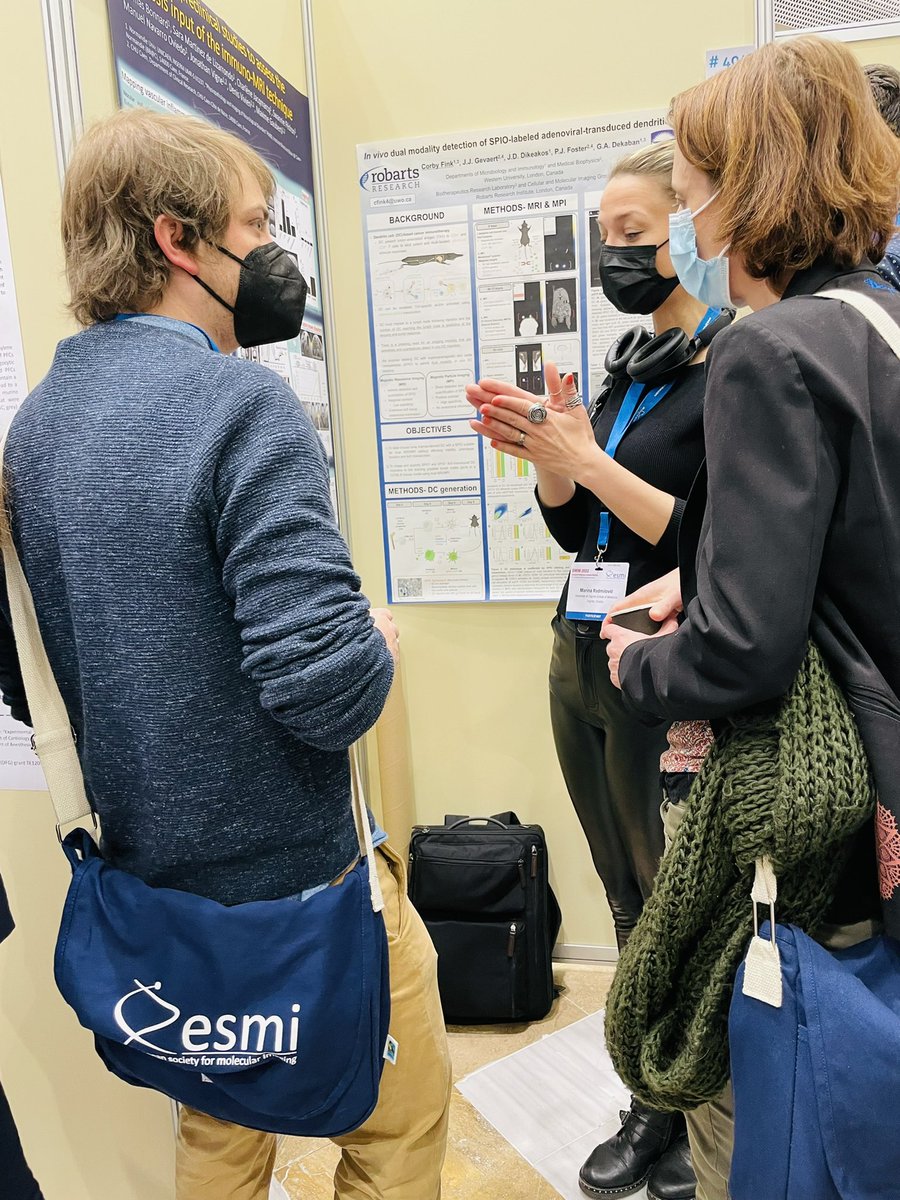 S_MartinezDeLiz's tweet photo. Crowded audience at @BonnardThomas poster about #Immuno-#MRI platform in various preclinical models π§ π«π
using #microsized #M3P #MPIO probes. Good luck ! @ESMI_society @BbCaen @ViviensLab1 #EMIM2022 @Cyceron14 @InsermNordOuest https://t.co/0nb6v8NzNG