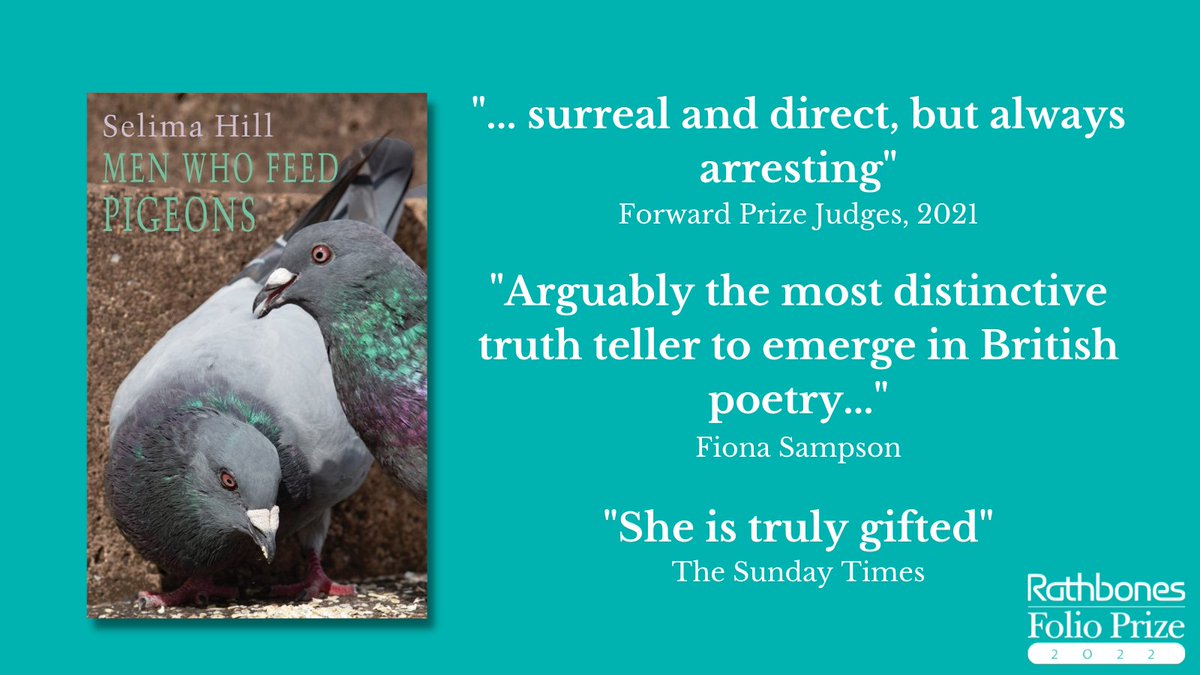 '...surreal and direct, but always arresting' - Forward Prize Judges, 2021

'Arguably the most distinctive truth teller to emerge in British poetry' - Fiona Sampson

'She is truly gifted' - The Sunday Times

#MenWhoFeedPigeons #RathbonesFolioPrize