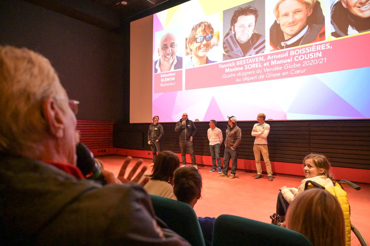 mongrandbo's tweet photo. ⛷❤️Quel beau thème pour débuter #GlisseEnCoeur, la soirée de "Rêves" s'est déroulée hier soir avec la présentation du film "Les rêves ne meurent jamais !" en présence de Sébastien Blemon @YannickBestaven @Caliboissieres @MaximeSorel @ManuelCousin71🌍⛵️
#GEC22 #mongrandbo #MEEO https://t.co/q95E4PJXF4