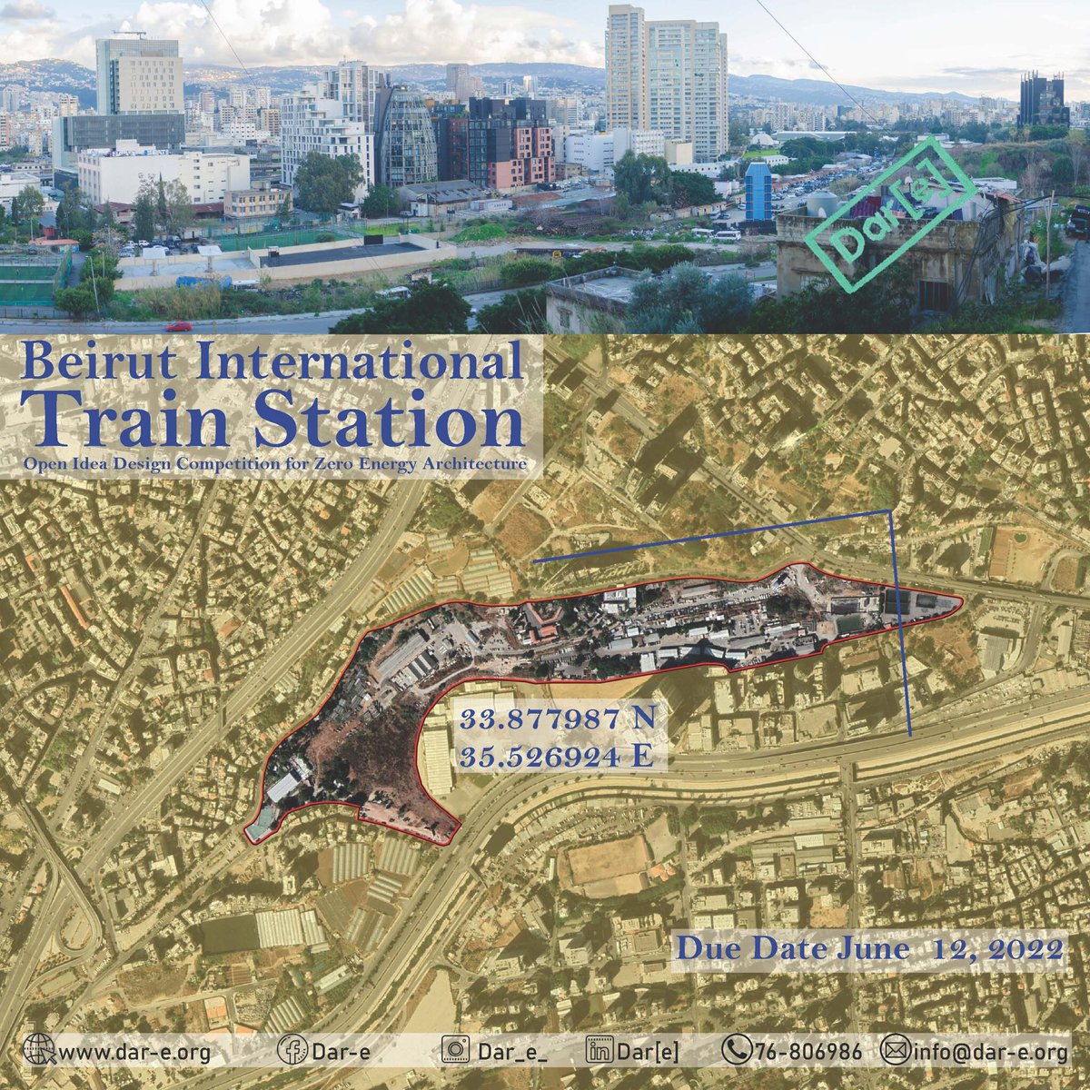 DareCompetition's tweet photo. The site of the #openidea #Competition #architecture for the Beirut international train station
Early Birds Registration ends March 21
Submission June 12 https://t.co/jaZiKoqpLd
