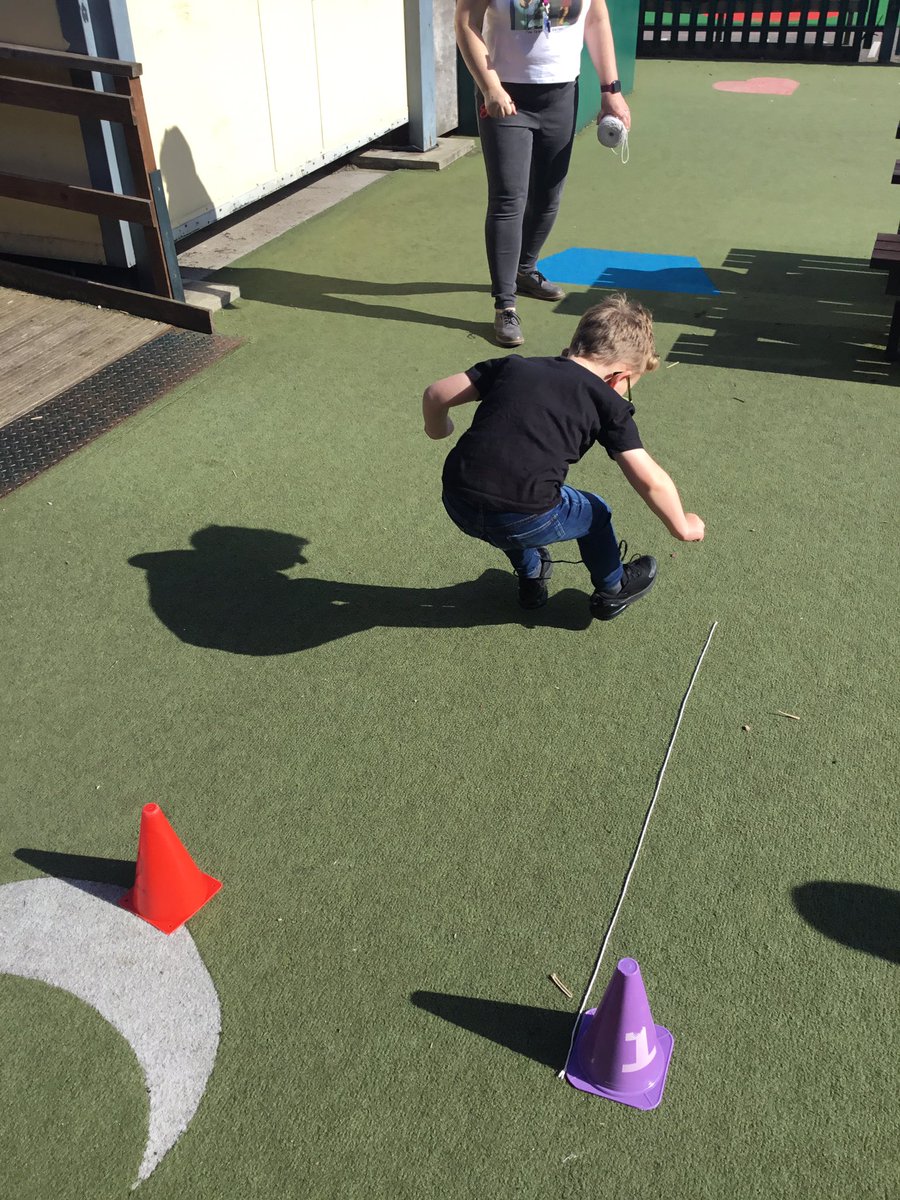 yearonephoenix's tweet photo. We have been comparing the length of our jumps. Whose jump was the longest? Whose jump was the shortest? We measured with string to compare. https://t.co/3sHJZf3t3H