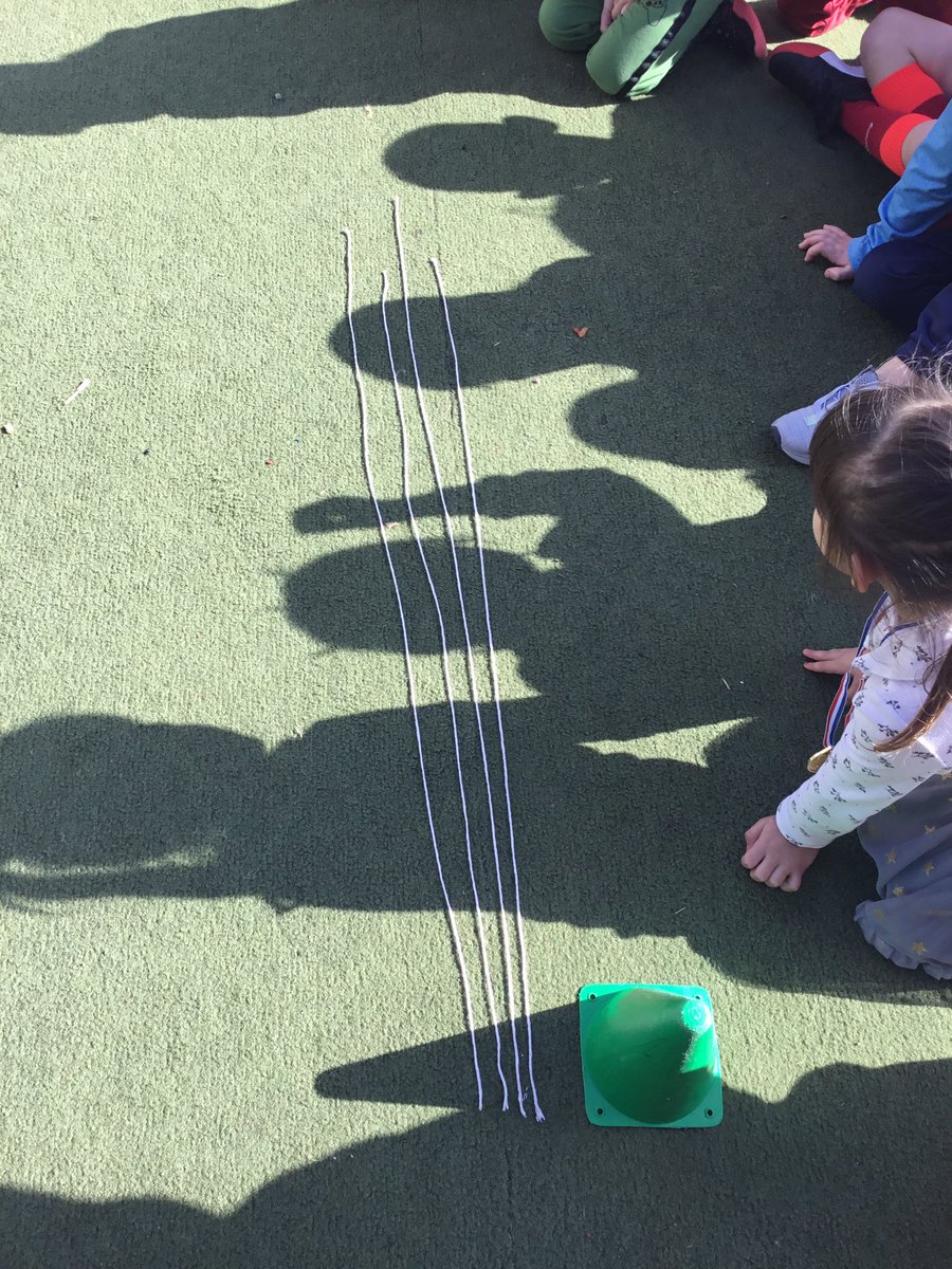 yearonephoenix's tweet photo. We have been comparing the length of our jumps. Whose jump was the longest? Whose jump was the shortest? We measured with string to compare. https://t.co/3sHJZf3t3H