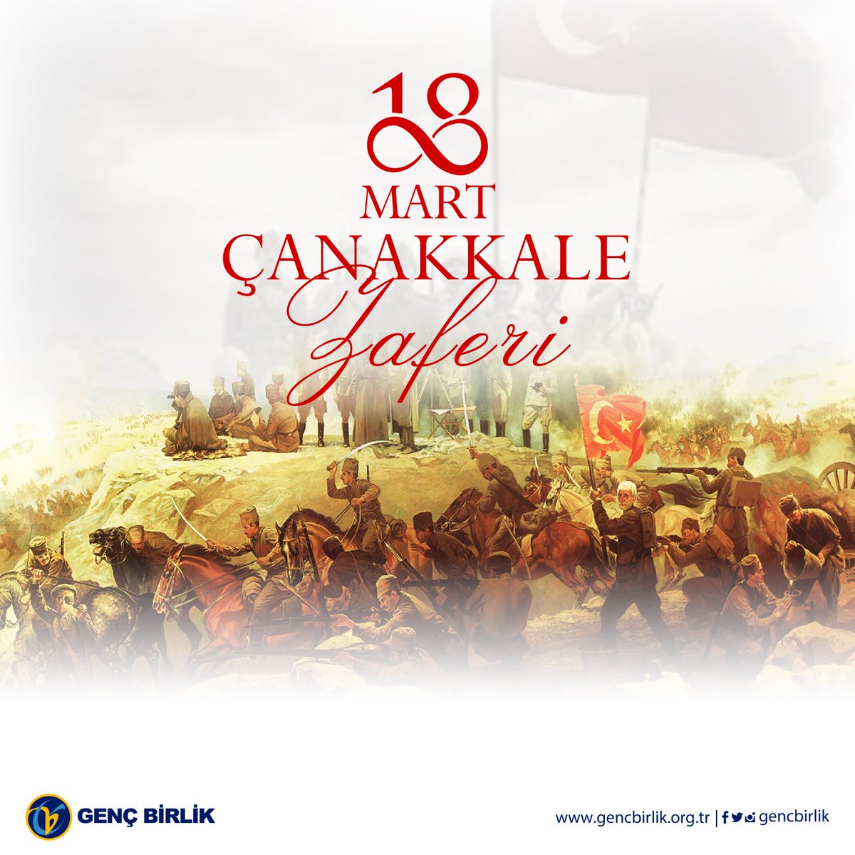 GencBirlik's tweet photo. Peygamber Efendimiz (sav)'in ağuşunu açıp beklediği, Bedir'deki aslanlar gibi şanlı, bir Hilal uğruna canlarını feda eden mübarek şehitlerimizi rahmetle, minnetle ve en içten hürmetle yâd ediyoruz.
Olmasaydınız, olmazdık...

#CanakkaleGecilmez
#18martÇanakkaleZaferi https://t.co/pfQM3GNa1U
